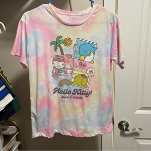 Hello Kitty Pastel Tie-Dye Tee
